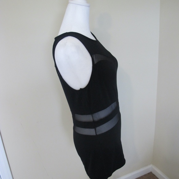 Women's Express Sleeveless Mesh Shirt Chic Date night Top Size : M Black EUC - Picture 2 of 7